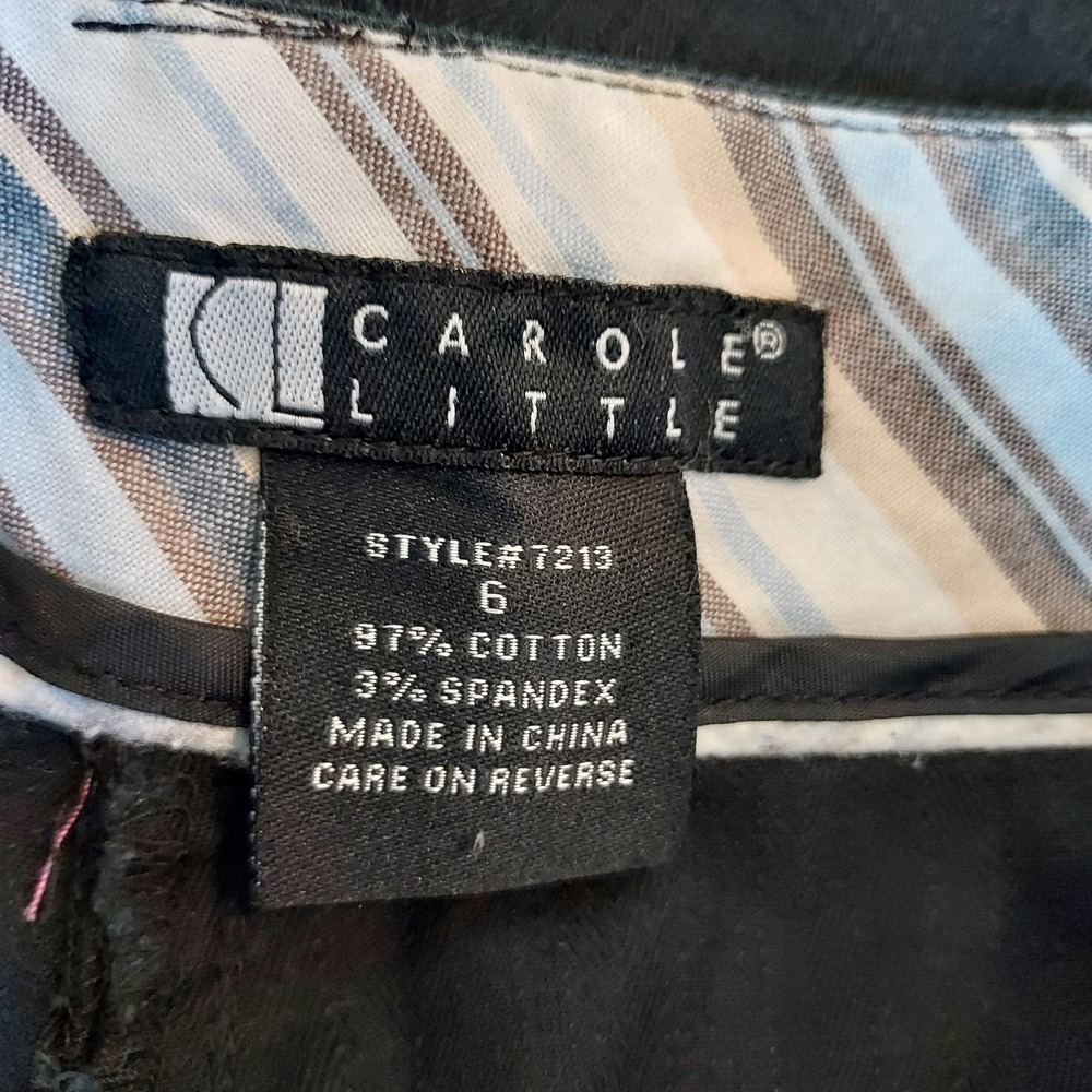 ⭐️5/$20 Carole Little Black Bermuda Shorts Size 6 - Picture 9 of 9